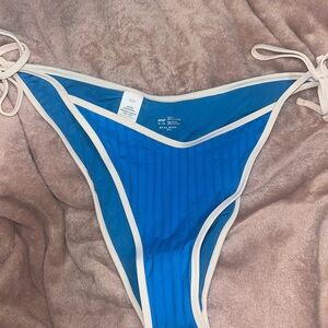 Aerie Blue and White Bikini Bottom